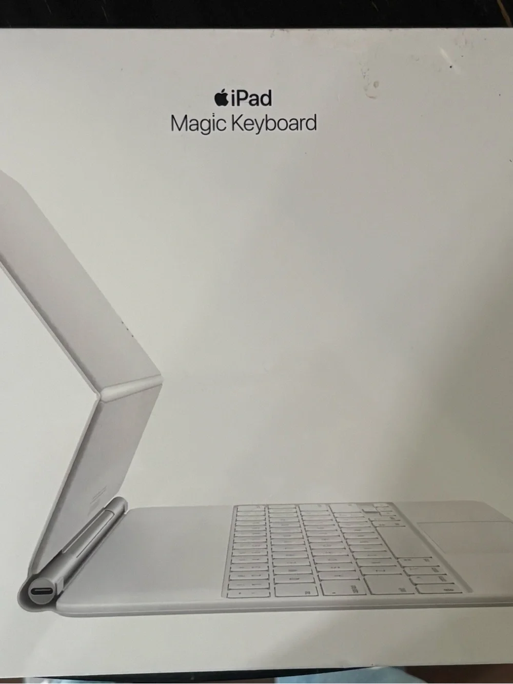 Apple iPad Pro Keyboard Accessory in White and Silver